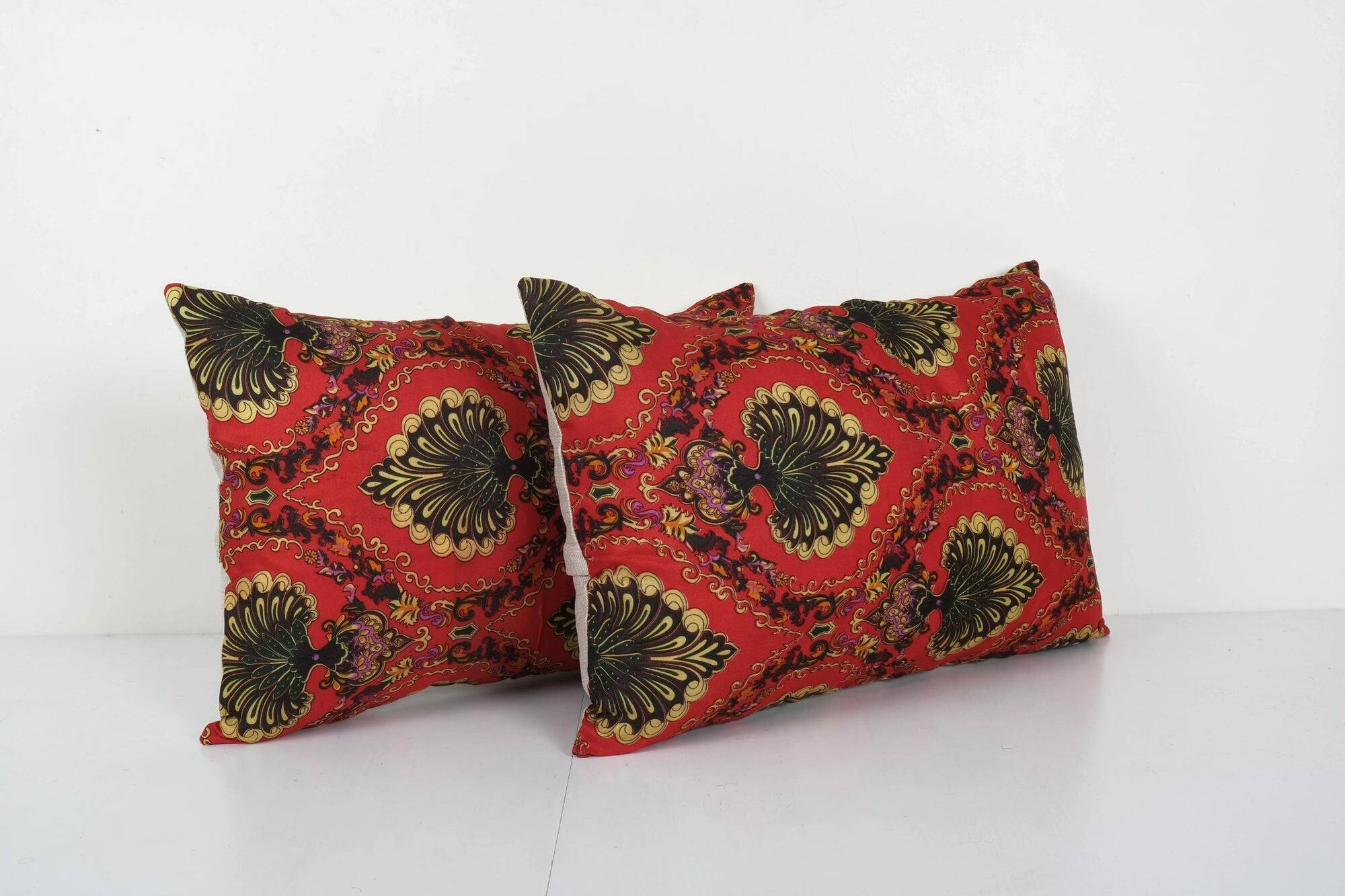 Set of 2 vintage Turkish cushion covers 56x41 cm