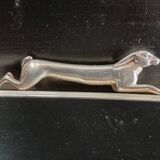 12 Apollo Knife Holders in Silver Metal Animals ART deco