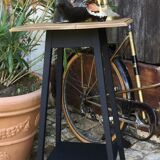 Renovated vintage selette in black