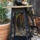 Renovated vintage selette in black