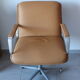Delta 2000 Wilkhahn armchair in camel leather