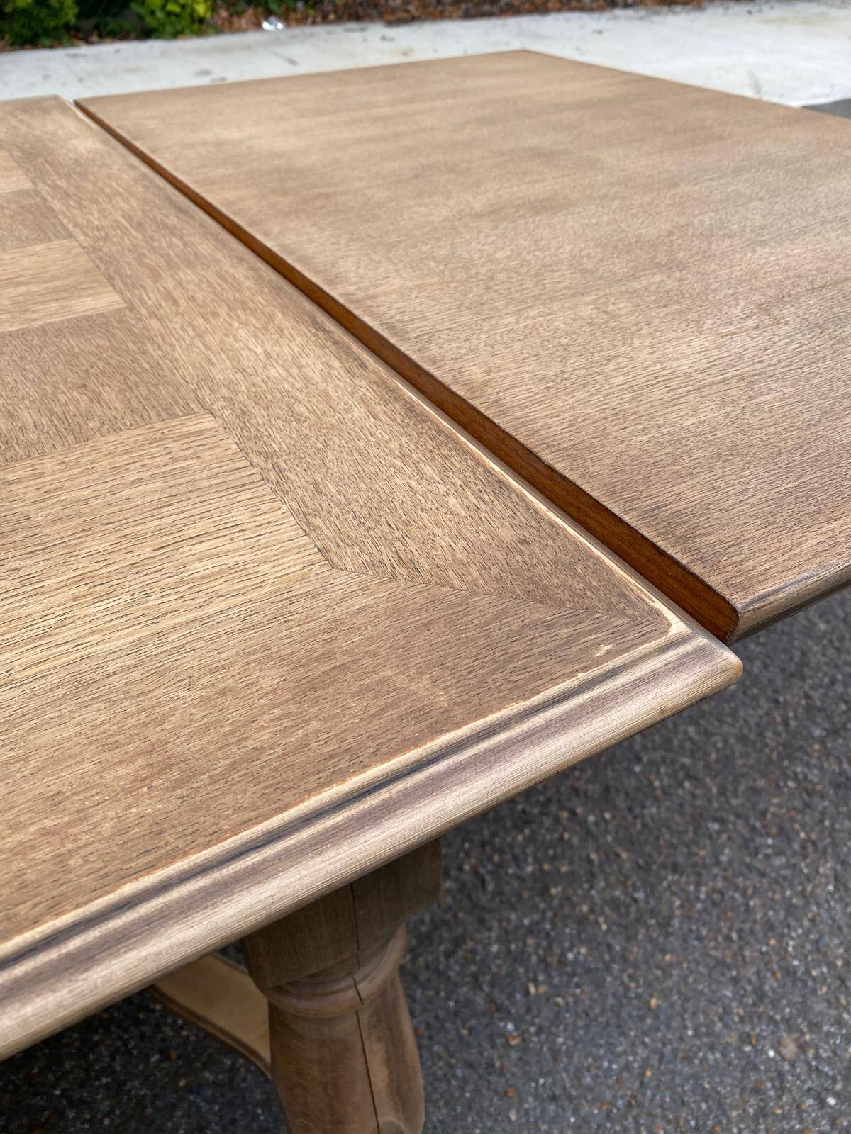 Table à manger de ferme extensible rénovée en bois 260cm du 19ème