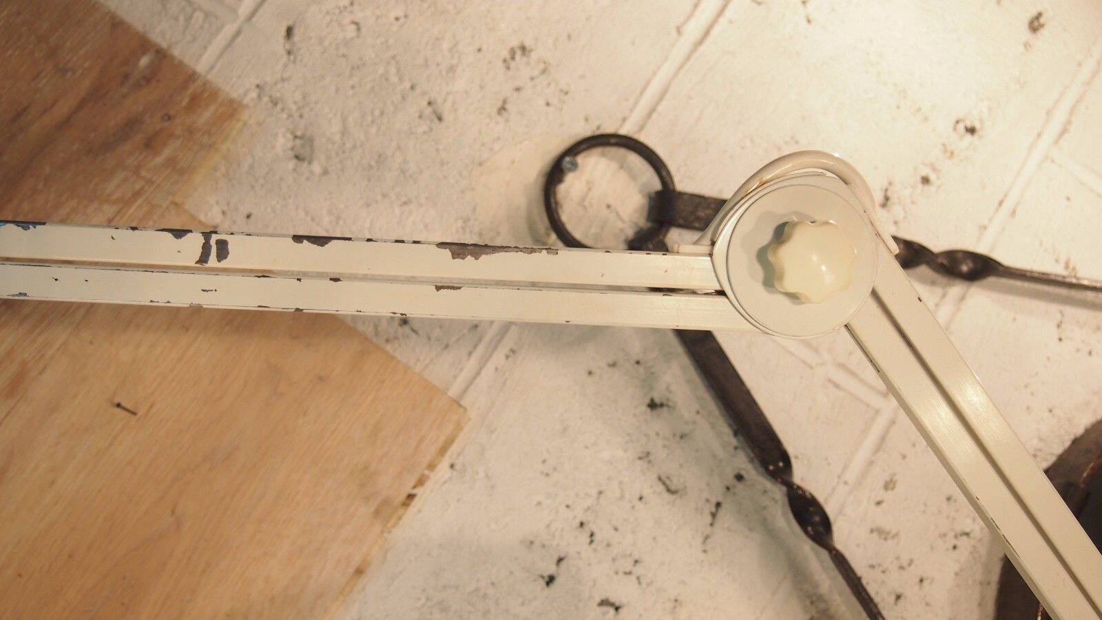 Paire Lampes Bureau Articulee Ajustable Industriel Vintage Chrome