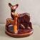 1950s earthenware pot in the shape of a fawn