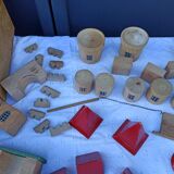 Wooden castle cube construction