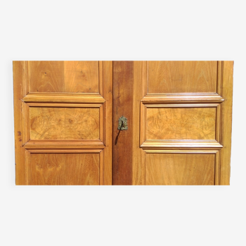 Pair of elm cabinet doors