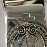 Silver metal cheese knife from christofle model "malmaison"