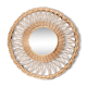 Vintage rattan sun mirror