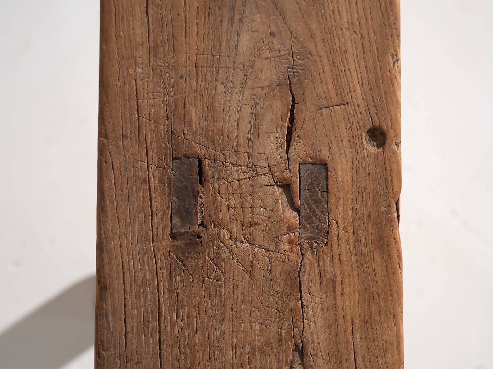 Ancien banc pour pied du lit (c.1870) #43