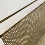 Vintage magazine rack 60s brass design