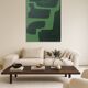 Green organic abstract 100x80cm by Bodasca