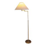 70s brass reading lamp with articulated arm Germany