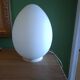 Lampe oeuf en verre vintage