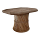 Table basse sculpturale en rotin tressé-vintage années 60/70
