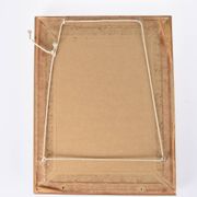 Old wooden mirror, gold, pink tint