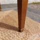 solid wood desk, leather top and extension