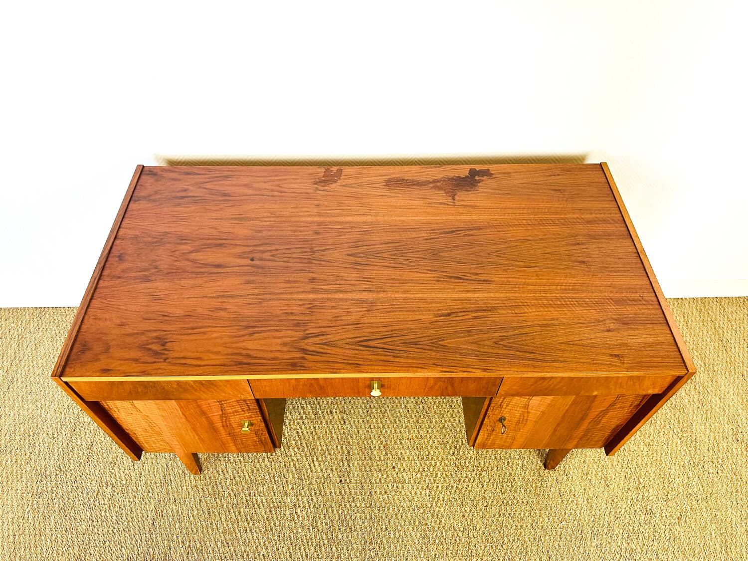 Vintage Scandinavian walnut desk