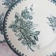 Set of 4 flat plates, iron earth, Société Amandinoise, Margot