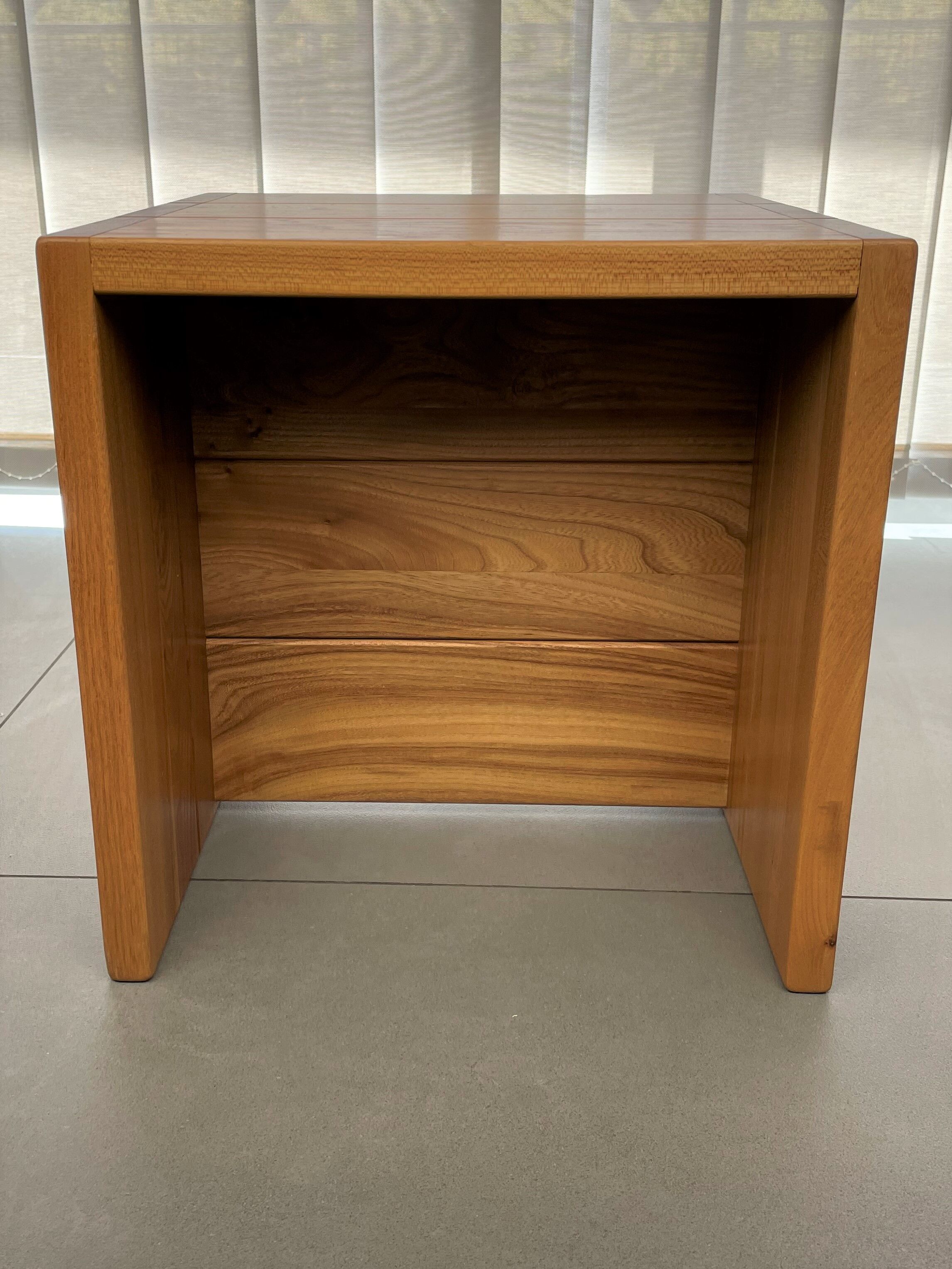 Vintage cube bedside table 1980 Maison Regain