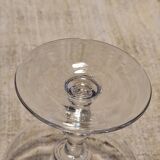 7 crystal champagne coupes from Baccarat - engraved with fillets