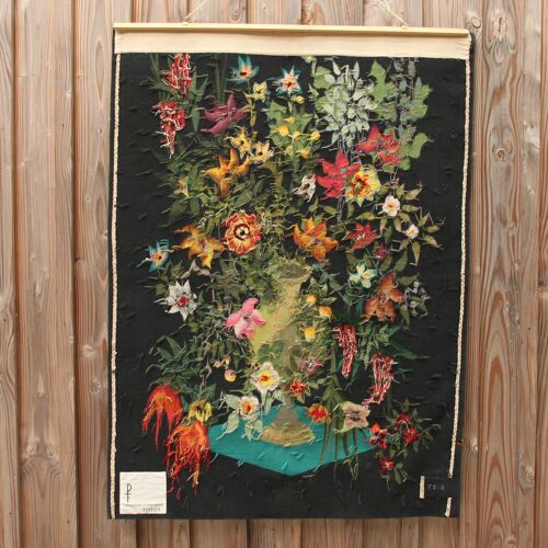 Aubusson tapestry with floral decoration Carton de Caly
