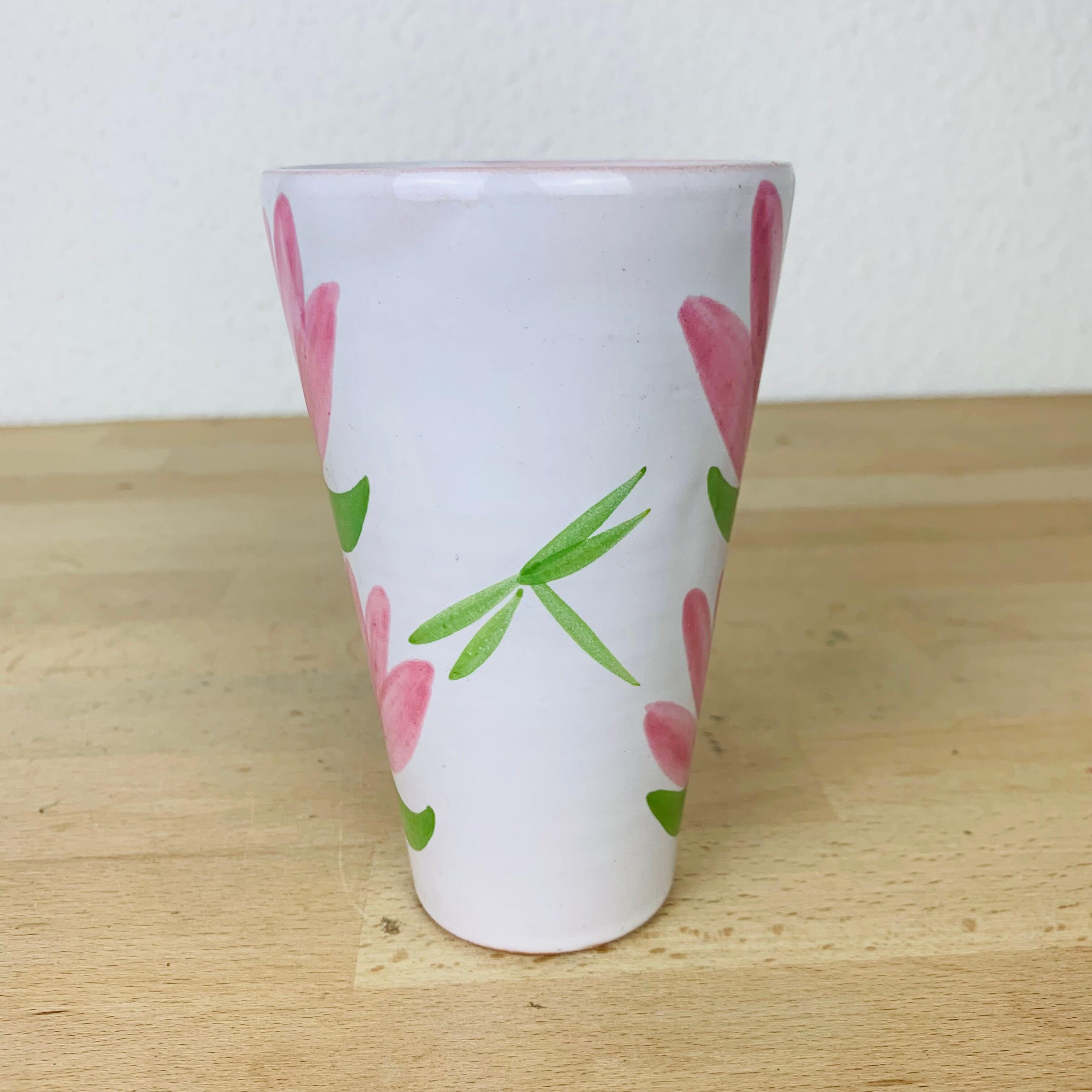 Vase Robert Picault flower motif Vallauris