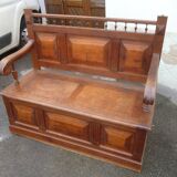 Banc coffre en chêne