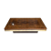 Elm burl coffee table and brass 70s Roche Bobois