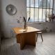 Square modernist table made of solid pine from the 1950s.