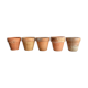 5 old terracotta pots 10 cm