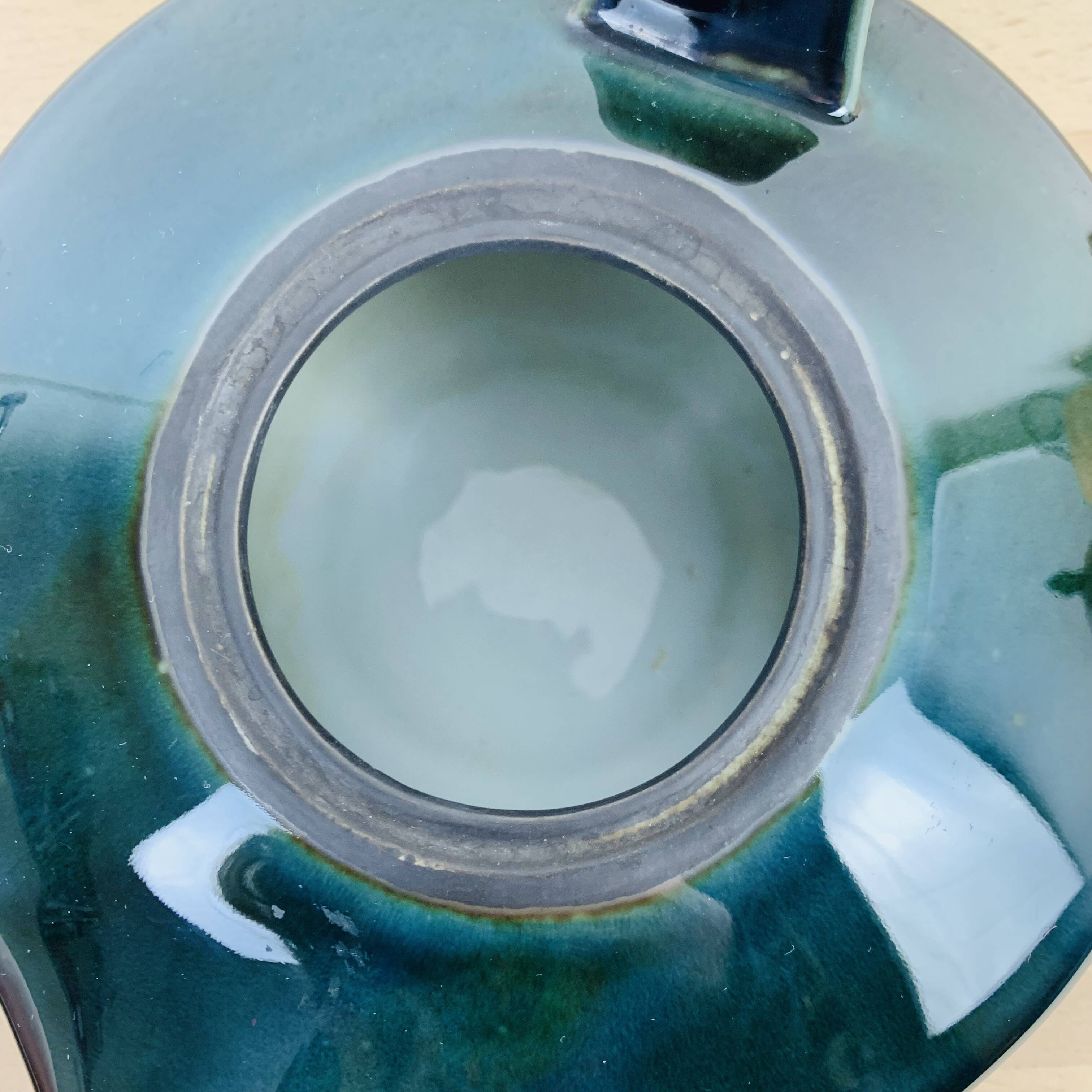 Vintage blue lot porcelain teapot