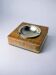 Christian Dior style lucite & rattan ashtray, 1970s