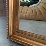 Beveled mirror gilded leaf XXth, 142x82 cm