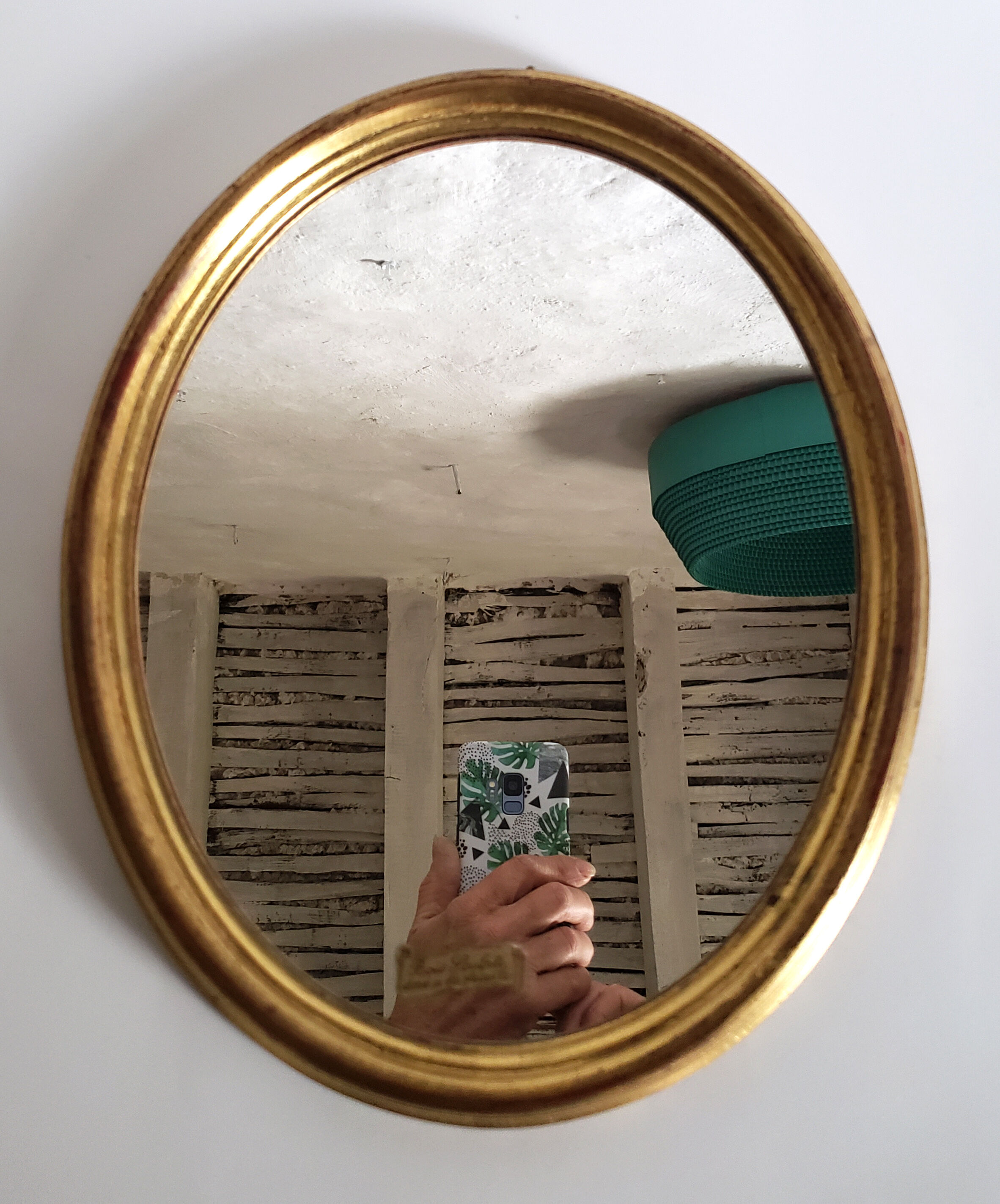 Golden mirror - 34x28cm