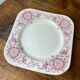 Square plate, ironstone, Medici collection, Longchamps