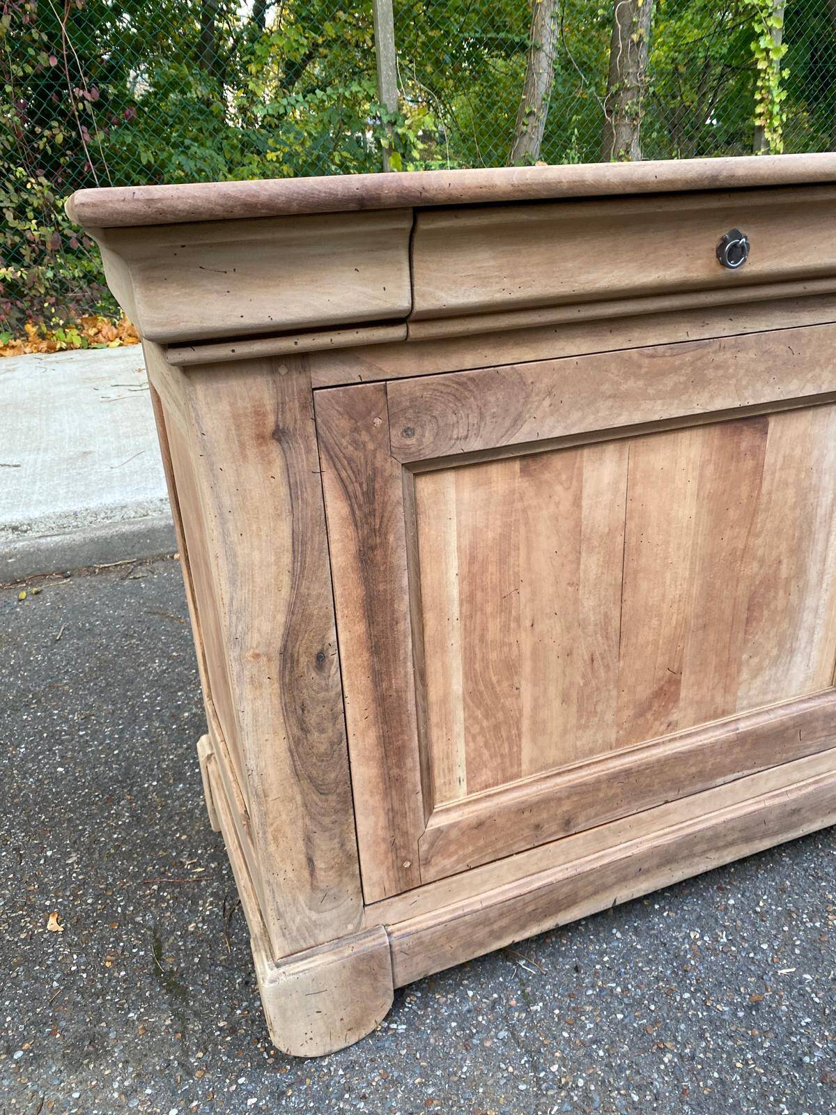 Restored solid wood buffet in the 18th-century Louis Philippe style, 180cm