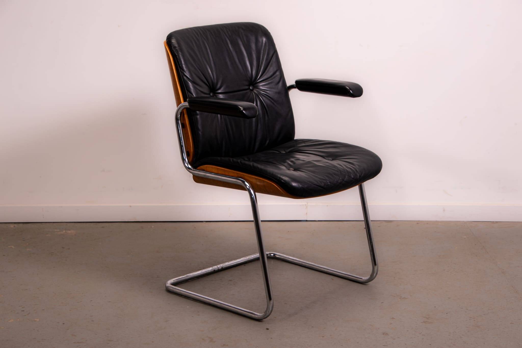 Chaise de réunion de bureau Karl Dittert pour Giroflex, vers 1986