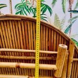 Table rotin bambou vintage