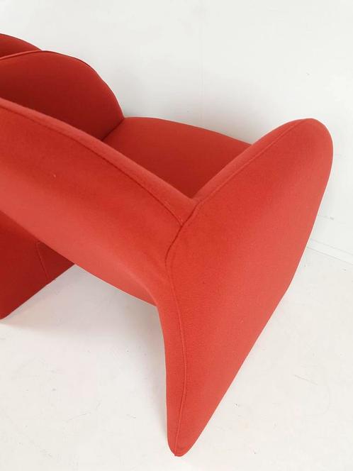 Set de 2 fauteuils Artifort Ben en tissu rouge brique Ploeg