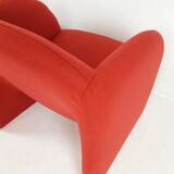 Set de 2 fauteuils Artifort Ben en tissu rouge brique Ploeg