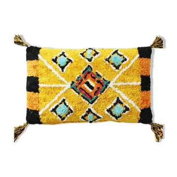 Coussin berbere Jaune style Azilal