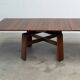 Square extendable dining table by Silvio Coppola for Bernini