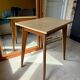 Table d'appoint en formica - pieds compas