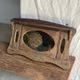 Small wall mirror in organic old Indonesian teak 75x45.