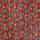 Handamde paisley runner rug long traditional red wool persian rug - 93x300cm