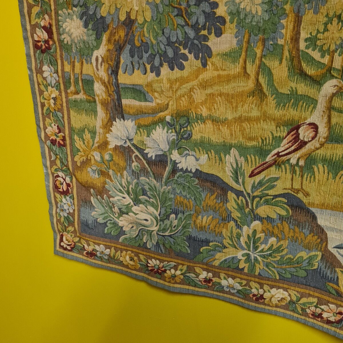 Vintage French Aubusson Tapestry from Robert Four dated 1977