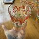 Set of 12 graphic glasses 1970