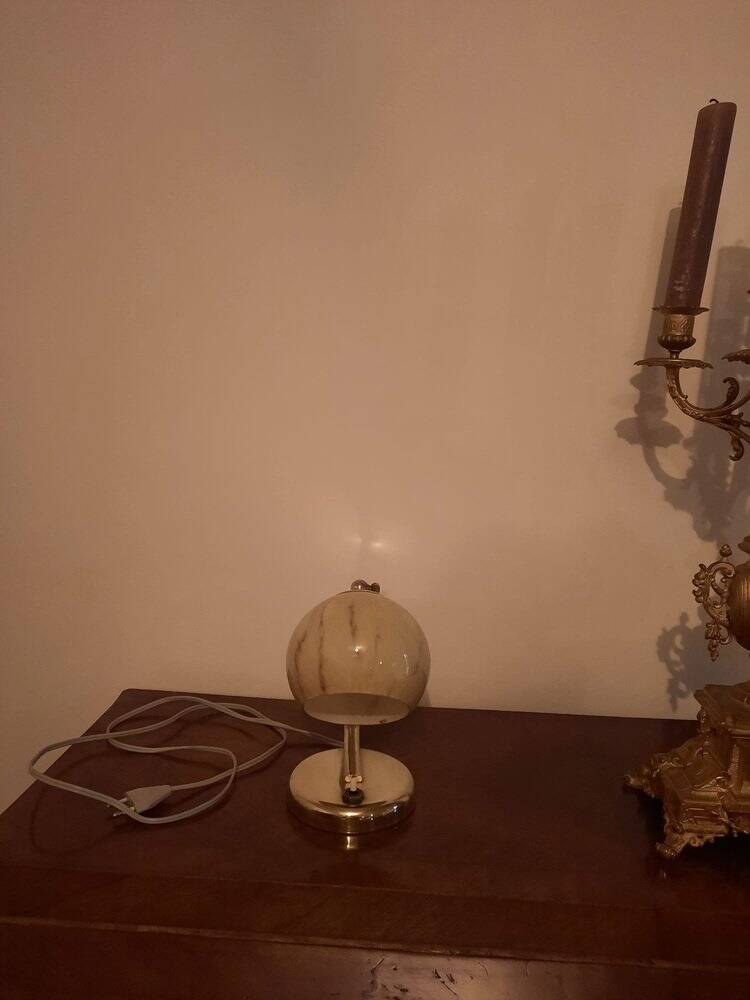 Bauhaus Brass Table Lamps, Germany, 1930s