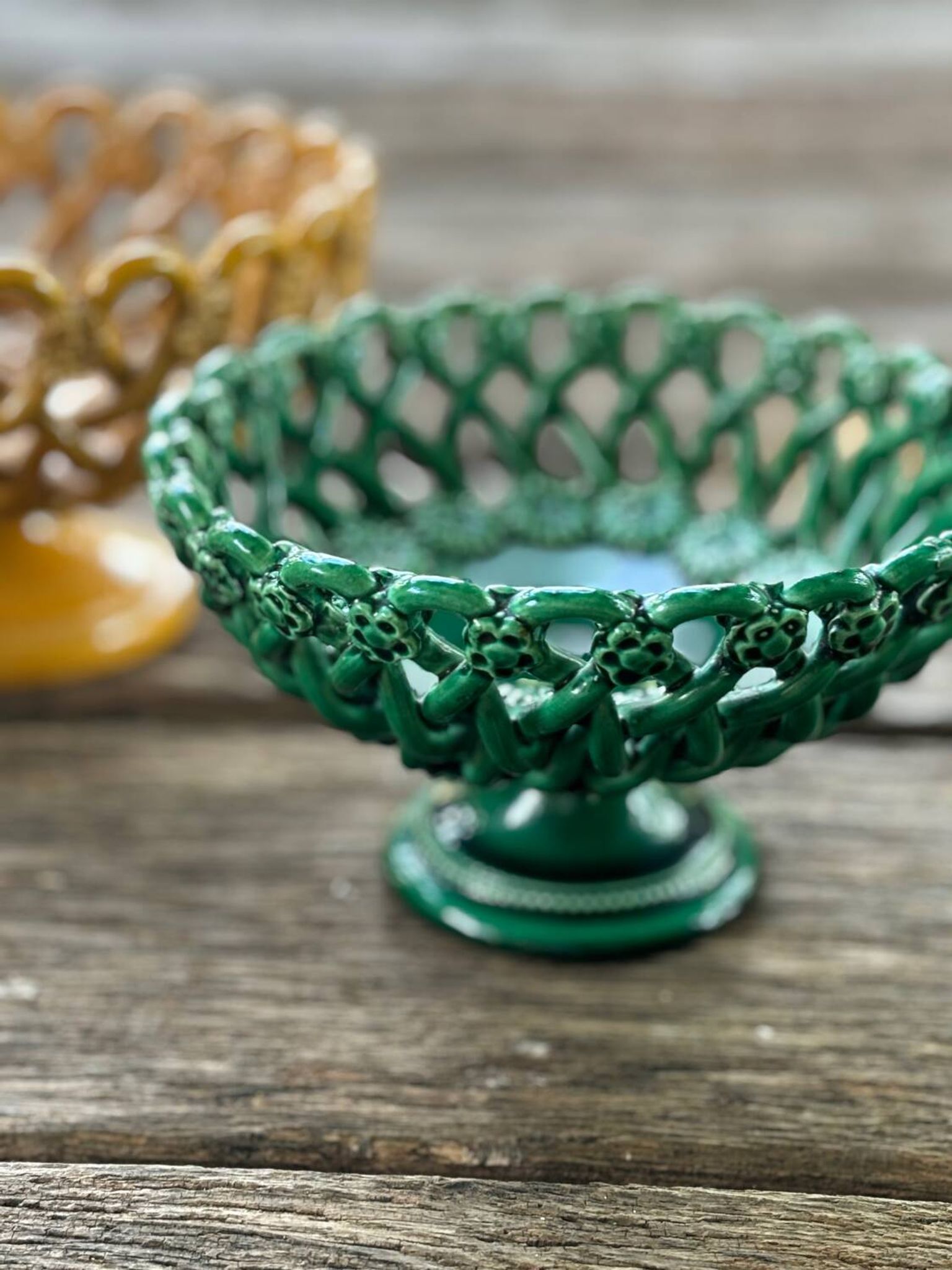Pichon House woven ceramic basket