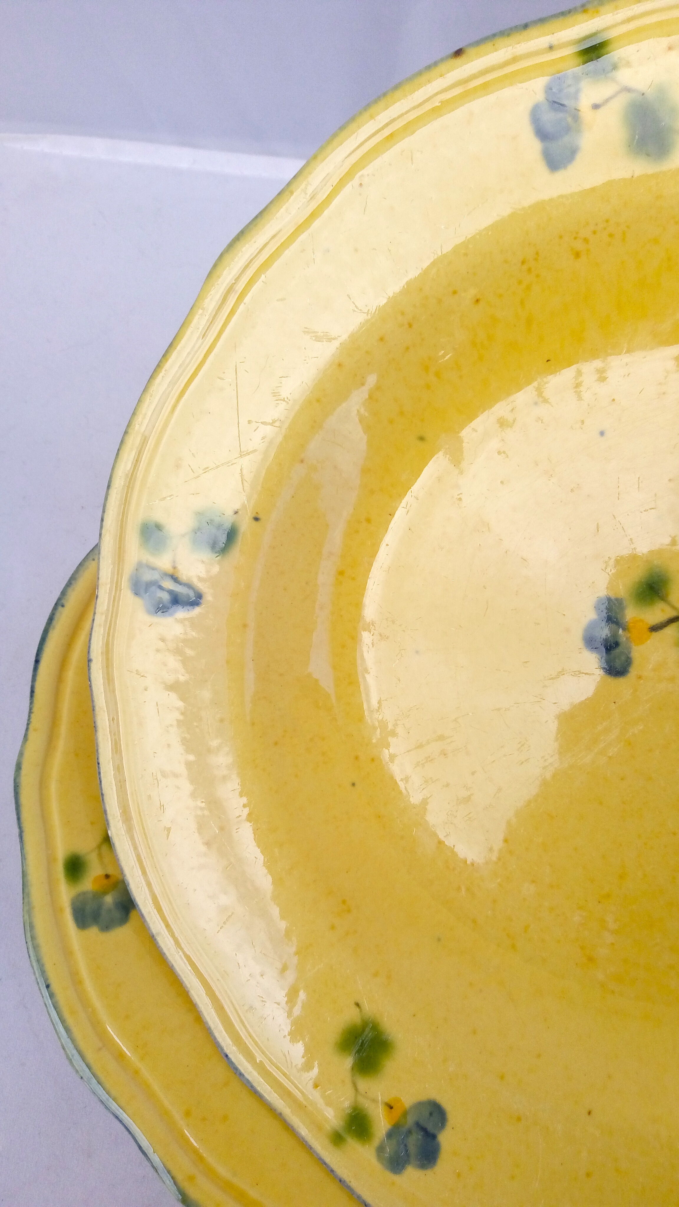 6 plates Terres de Provence yellow